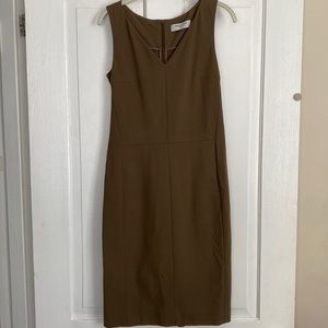 MM Lefleur brown/taupe sheath dress. I